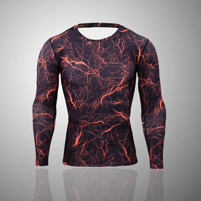 Camouflage Long Sleeve Compression T Shirt