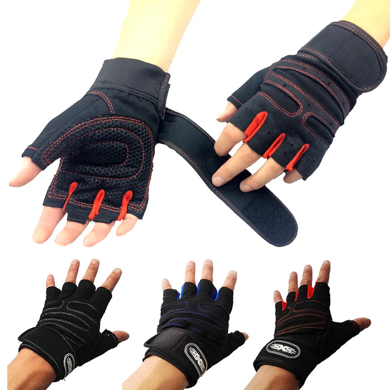 Anti Skid Crossfit Gloves with Belt