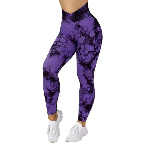 Breathable Seamless Tie Dye Leggings