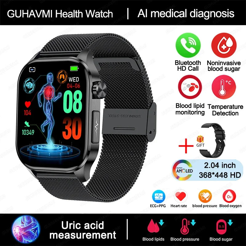 Blood Pressure Monitoring Bluetooth Smart Watch