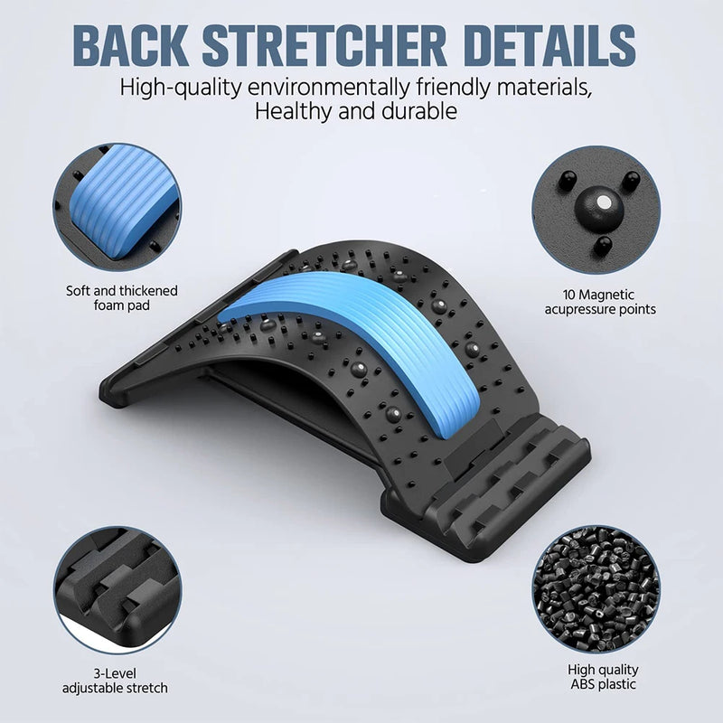 Magnetotherapy Multi-Level & Adjustable Back  Stretcher