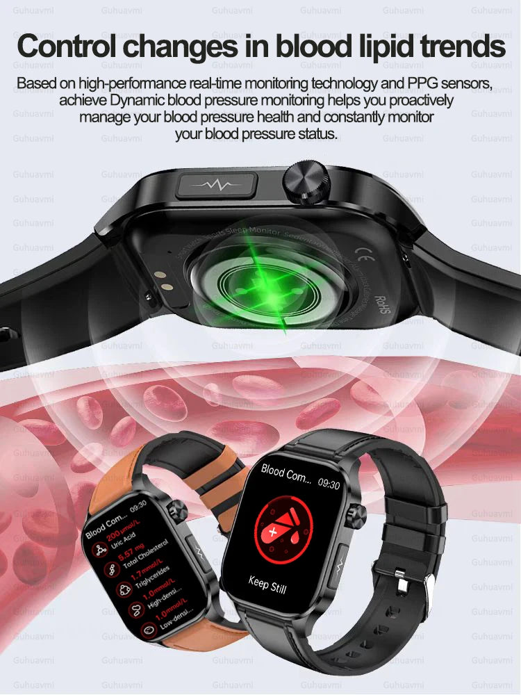 Blood Pressure Monitoring Bluetooth Smart Watch