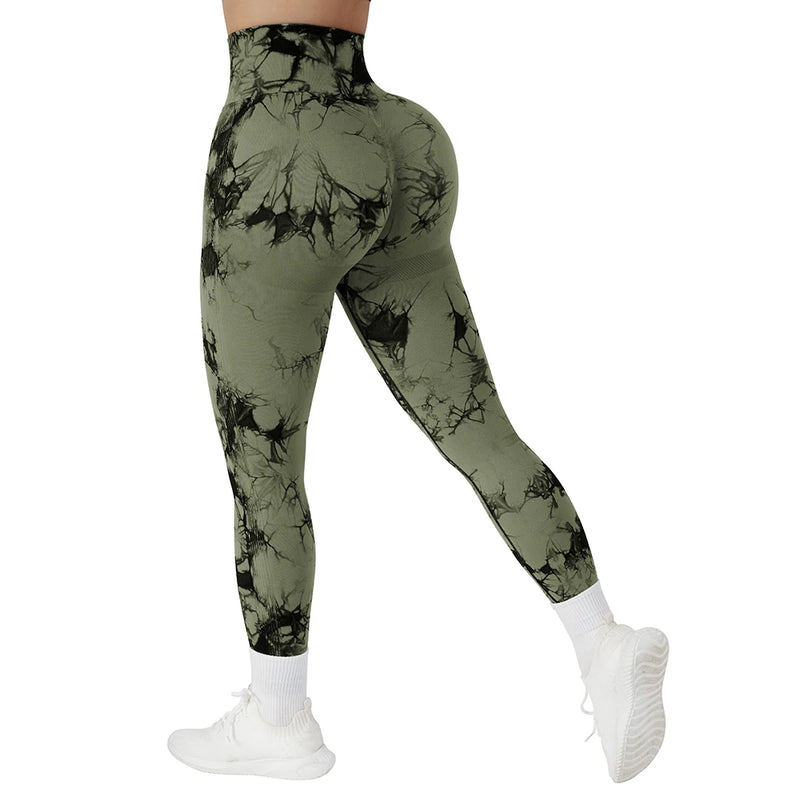 Tie Dye Booty Lifting Fitness Leggings